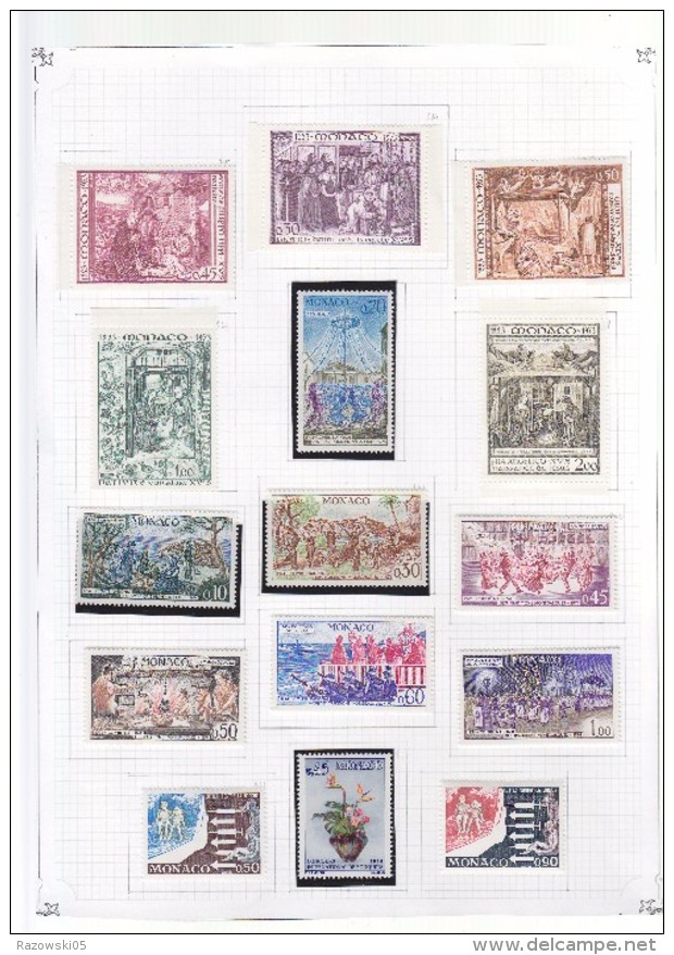 FRANCE.MONACO.TIMBRES.COLLECTION.LOT.PA.POSTE AERIENNE.TAXE.44 SCANS. DES CENTAINES DE TIMBRES DIFFERENTS