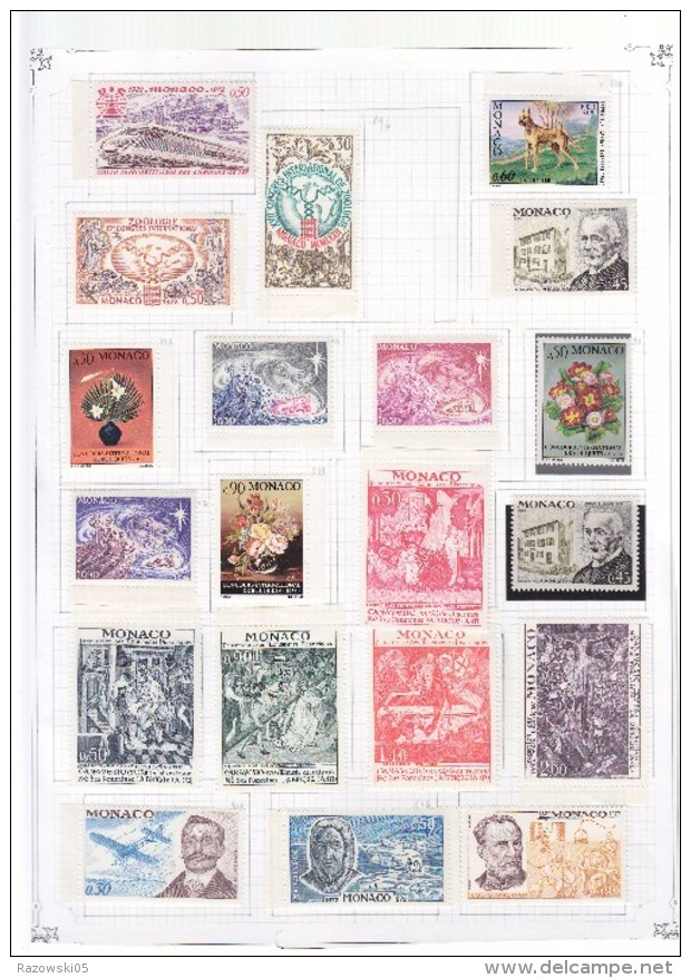 FRANCE.MONACO.TIMBRES.COLLECTION.LOT.PA.POSTE AERIENNE.TAXE.44 SCANS. DES CENTAINES DE TIMBRES DIFFERENTS