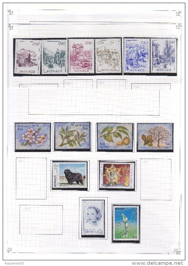 FRANCE.MONACO.TIMBRES.COLLECTION.LOT.PA.POSTE AERIENNE.TAXE.44 SCANS. DES CENTAINES DE TIMBRES DIFFERENTS