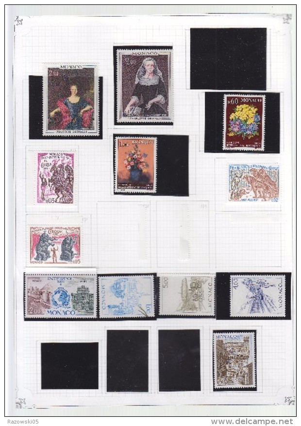 FRANCE.MONACO.TIMBRES.COLLECTION.LOT.PA.POSTE AERIENNE.TAXE.44 SCANS. DES CENTAINES DE TIMBRES DIFFERENTS