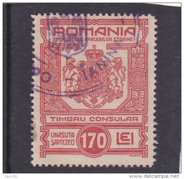 USED REVENUE STAMPS,MINISTER OF FOREIGN BUSSINES,ROMANIA. - Fiscales