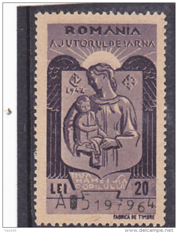 REVENUE STAMP,MOTHERS DAY,WINTER HELP,ROMANIA. - Fiscales