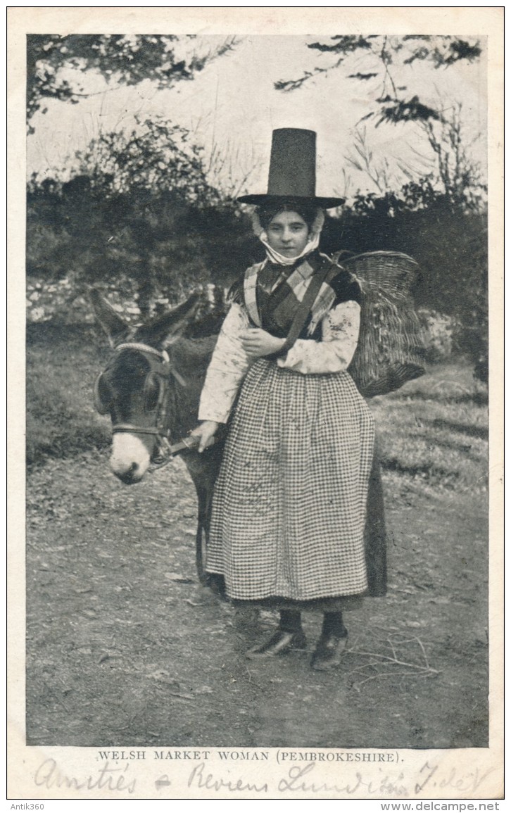 CPA PAYS DE GALLE Très Rare Welsh Market Woman Pembrokeshire - Pembrokeshire