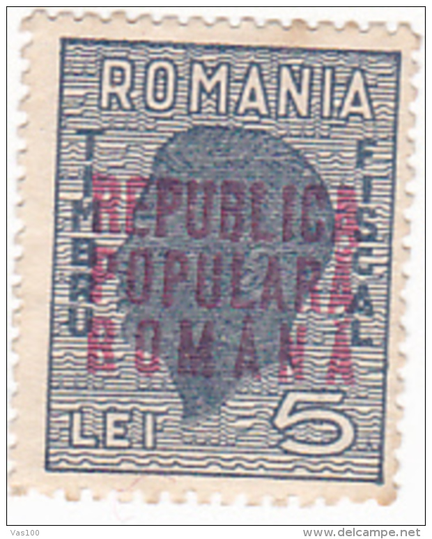 REVENUE STAMP,OVERPRINT,KING MIHAI,ROMANIA. - Steuermarken