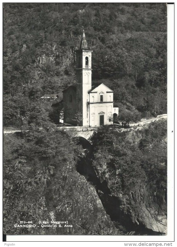 VB030 - LAGO MAGGIORE - CANNOBIO - ORRIDO DI S. ANNA - F.G.  VIAGGIATA 1962 - Verbania