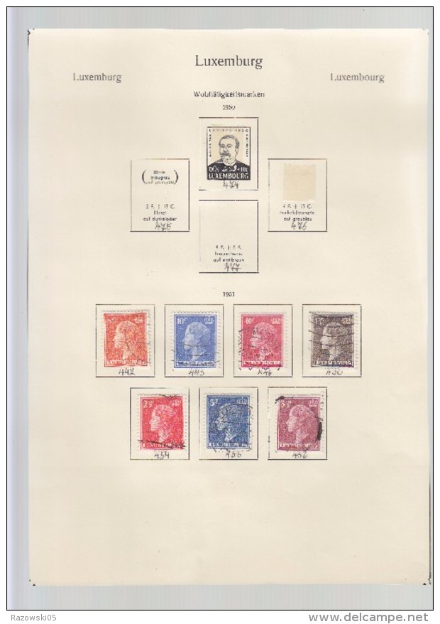 LUXEMBOURG. LOT. COLLECTION. TIMBRES. 7 SCANS. - Collections