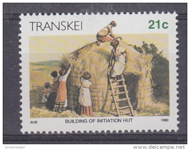 Transkei 1990 Definitive / Building Of Initiation Hut 1v ** Mnh (30221) - Transkei