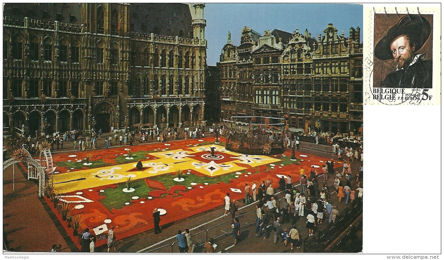 BELGIO  BRUXELLES  Grand Place  Tapis De Fleurs  Nice Stamp - Piazze