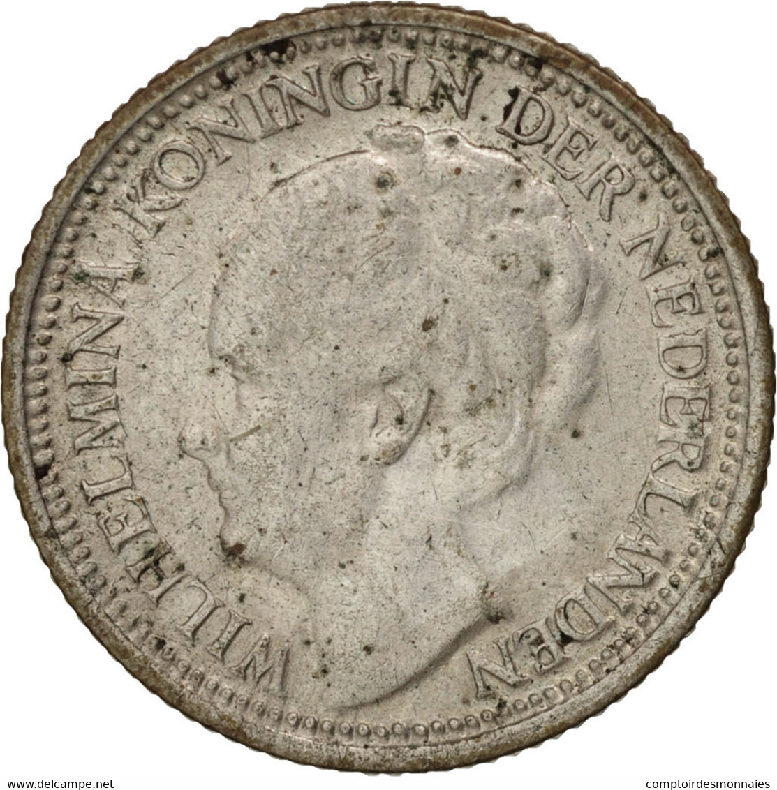 Monnaie, Pays-Bas, Wilhelmina I, 10 Cents, 1939, TTB, Argent, KM:163 - Monnaies D'or Et D'argent