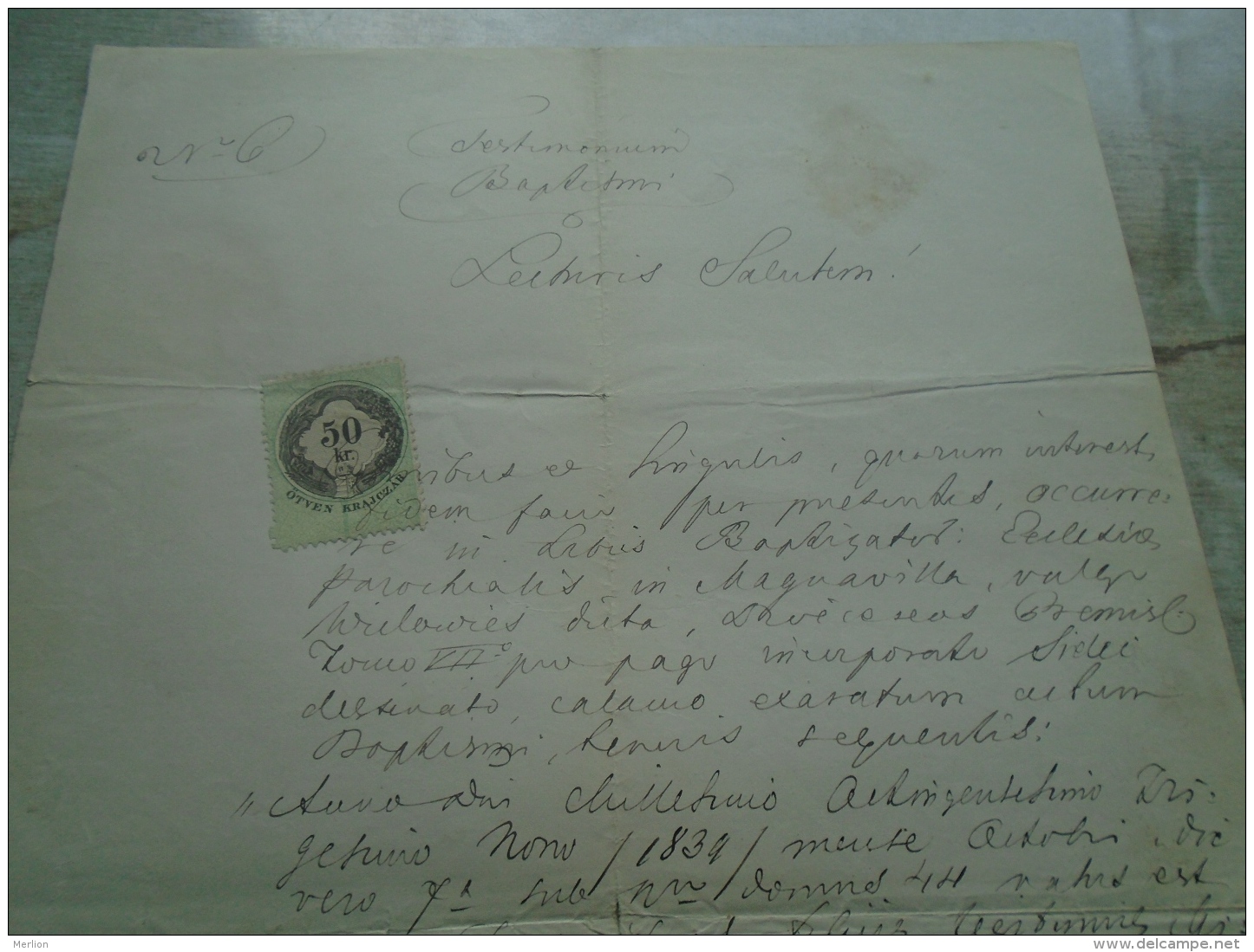 D137988.7 Old Document  Hungary  -Ciba - Hornyák  - Uriloures ? Premysl POland Galizien 1869 - Engagement
