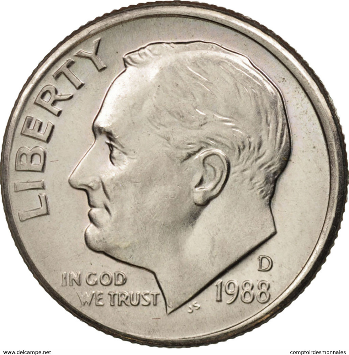 Monnaie, États-Unis, Roosevelt Dime, Dime, 1988, U.S. Mint, Denver, SUP+ - 1946-...: Roosevelt