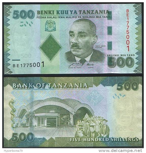 Tanzania P 40 - 500 Shilingi Shillings 2010 2011 - UNC - Tanzania