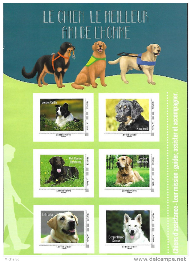 France 2016 - Collector - Le Chien Le Meilleur Ami De L'homme - Chiens D'assistance ** - Collectors