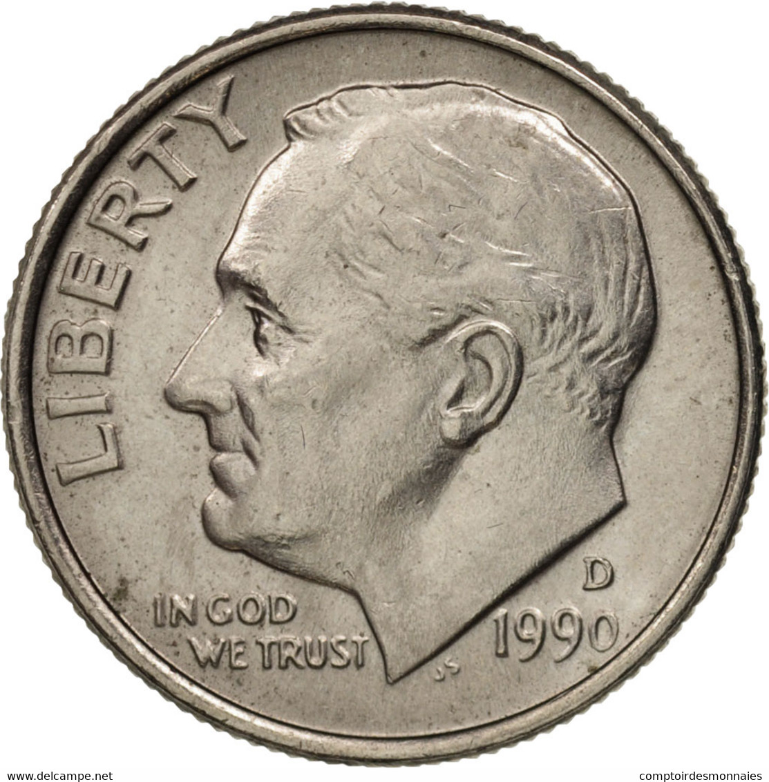 Monnaie, États-Unis, Roosevelt Dime, Dime, 1990, U.S. Mint, Denver, SUP+ - 1946-...: Roosevelt
