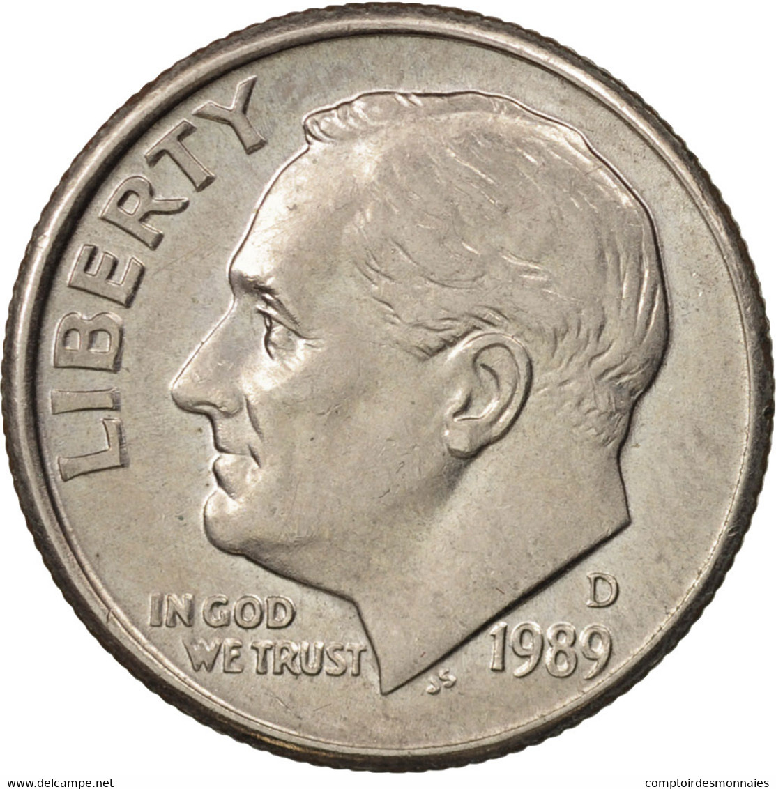 Monnaie, États-Unis, Roosevelt Dime, Dime, 1989, U.S. Mint, Denver, SUP+ - 1946-...: Roosevelt