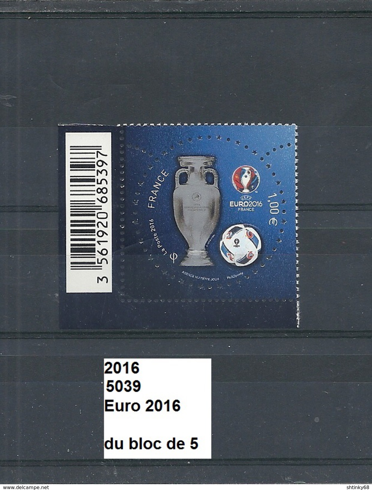 Timbre De 2016 Neuf** Y&T N° 5039 EURO 2016 Du Bloc De 5 - Ongebruikt