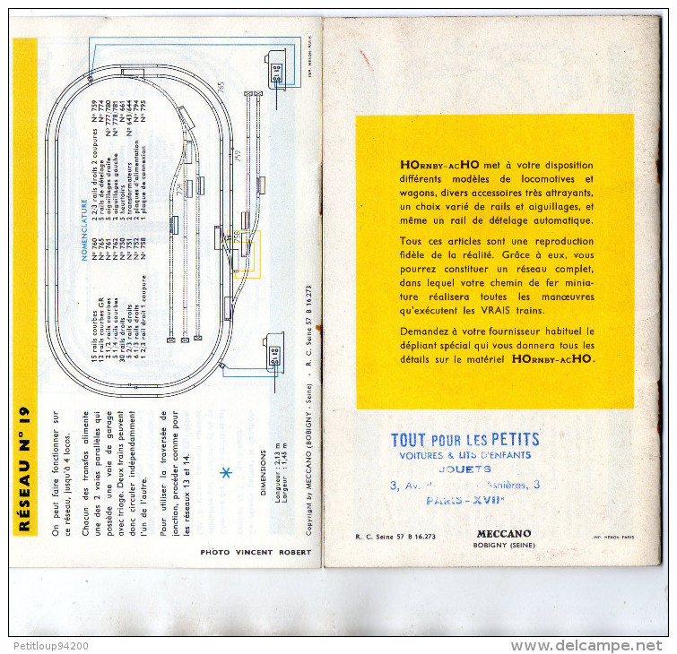 2 PLANS ET INSTRUCTIONS DE MONTAGE DE RESEAUX HOrnby Ac-HO - French