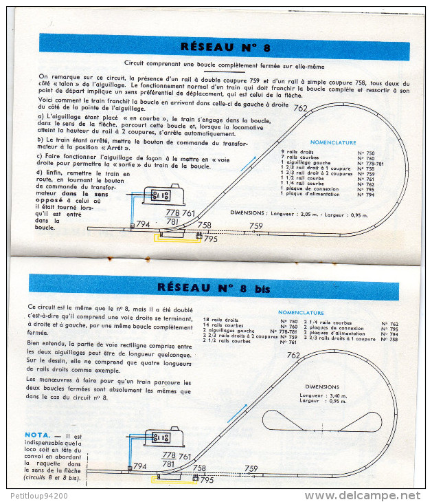 2 PLANS ET INSTRUCTIONS DE MONTAGE DE RESEAUX HOrnby Ac-HO - Francés