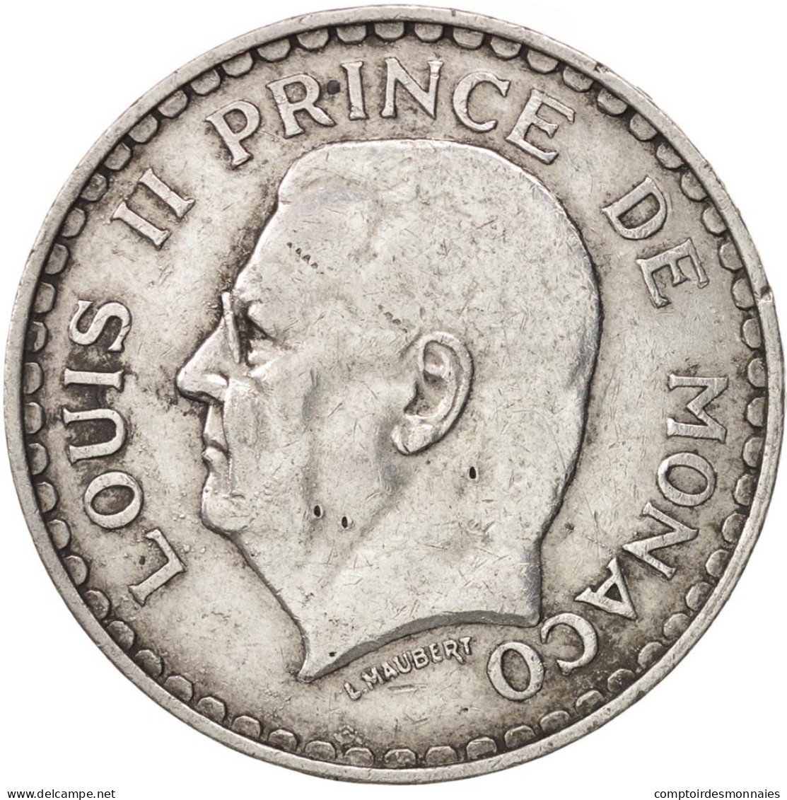 Monnaie, Monaco, Louis II, 5 Francs, 1945, TB+, Aluminium, KM:122, Gadoury:MC135 - 1922-1949 Louis II