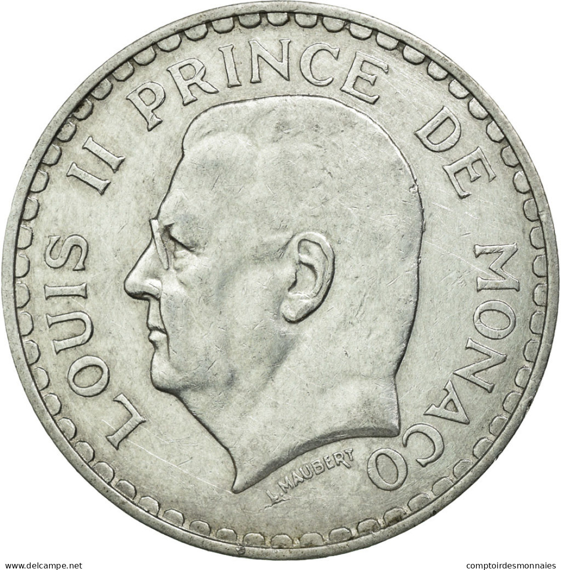 Monnaie, Monaco, Louis II, 5 Francs, 1945, TTB+, Aluminium, KM:122 - 1922-1949 Louis II