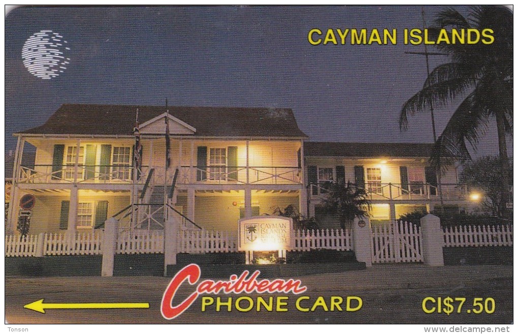 Cayman Islands, CAY-6Ca, House Museum No On Grey Strip, 2 Scans.  6CCIC - Islas Caimán