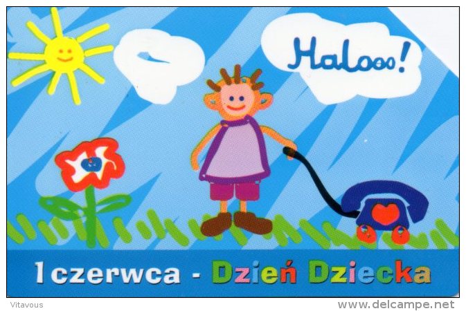 Dessin BD D'enfant Children Carte Téléphone Halooo! W193 - Pologne