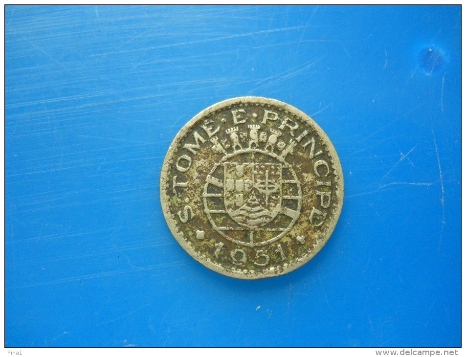 50 CENTAVOS - 1951  - S.TOMÉ E PRINCIPE - Portogallo