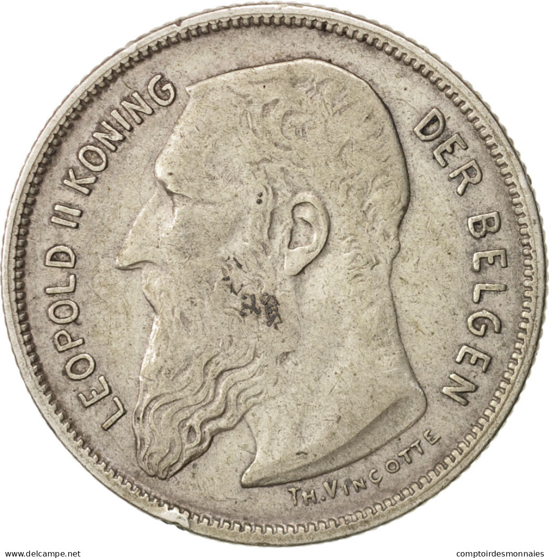 Monnaie, Belgique, 2 Francs, 2 Frank, 1909, TTB, Argent, KM:59 - 2 Francs