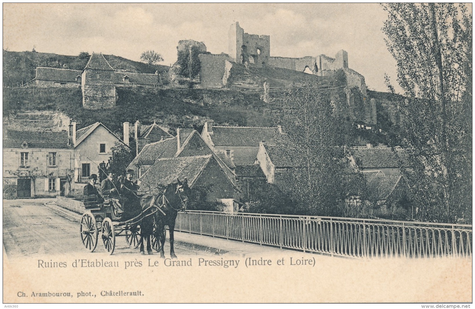 CPA 37 LE GRAND PRESSIGNY Ruines D'Etableau - Le Grand-Pressigny