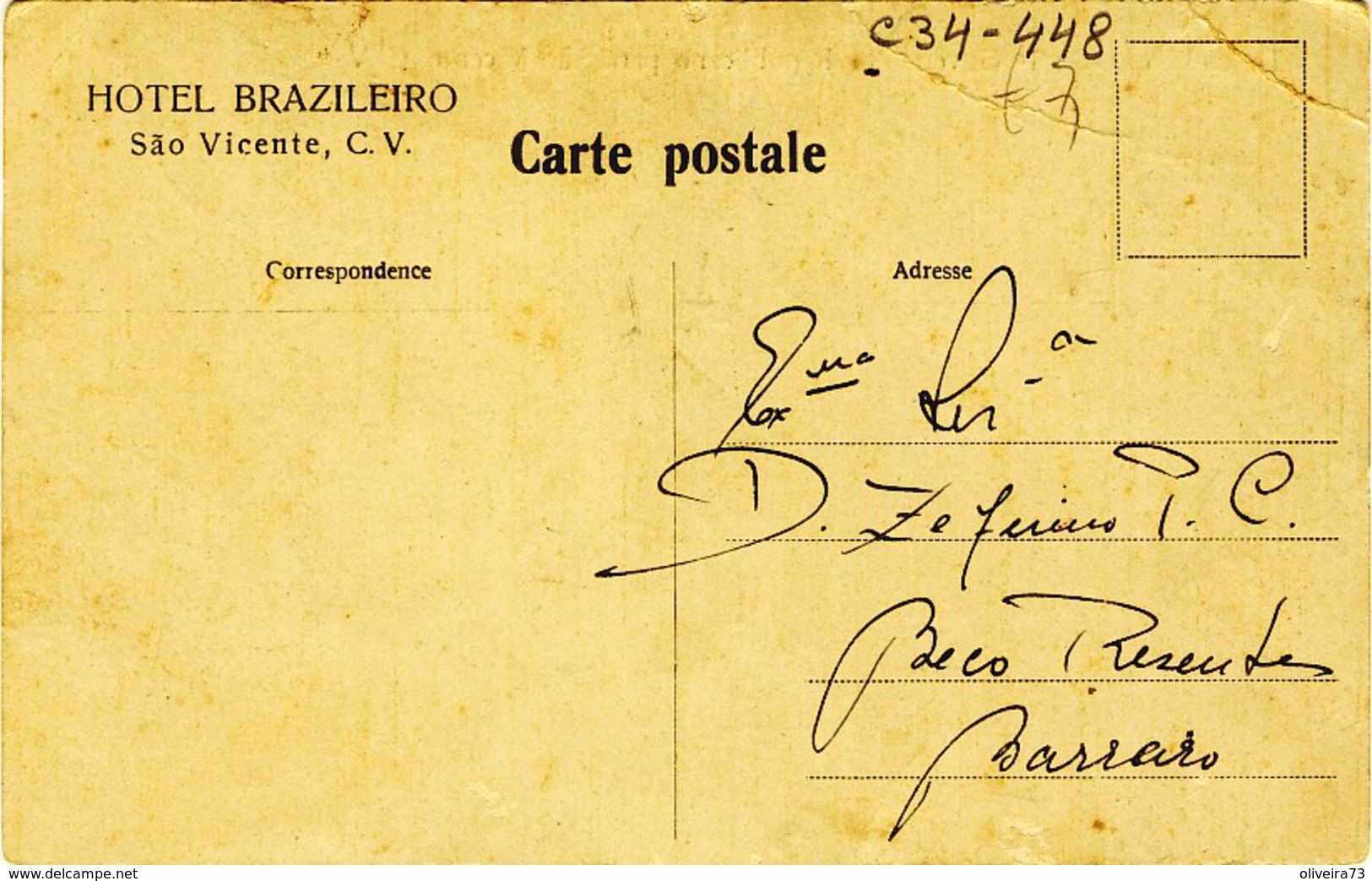 CABO VERDE, S. SÃO  VICENTE, Desmbarque Do 1º  Governador Republicano, 2 Scans - Cap Vert