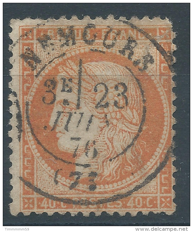 Lot N°30833  Variété/n°38, Oblit Cachet à Date De NEMOURS (73), Fond Ligné ??? - 1870 Assedio Di Parigi