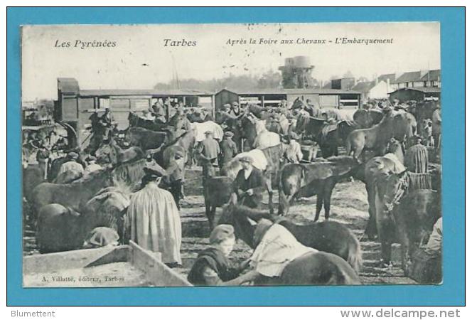 CPA Après La Foire Aux Chevaux - L'embarquement TARBES 65 - Tarbes