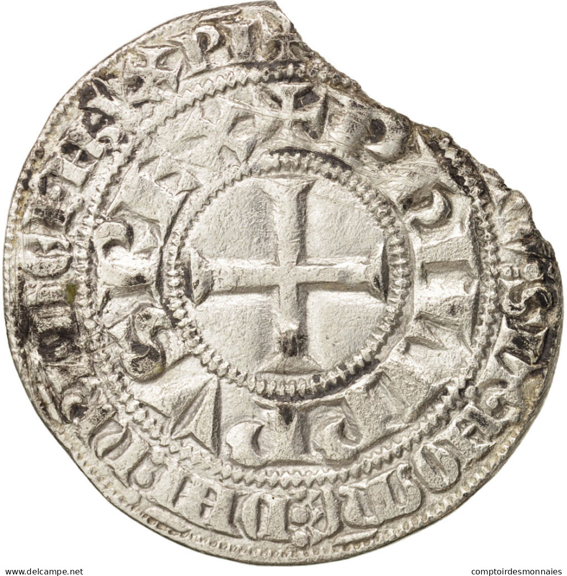 Monnaie, France, Philippe IV, Gros Tournois, TB+, Argent, Duplessy:214 - 1285-1314 Philip IV The Fair