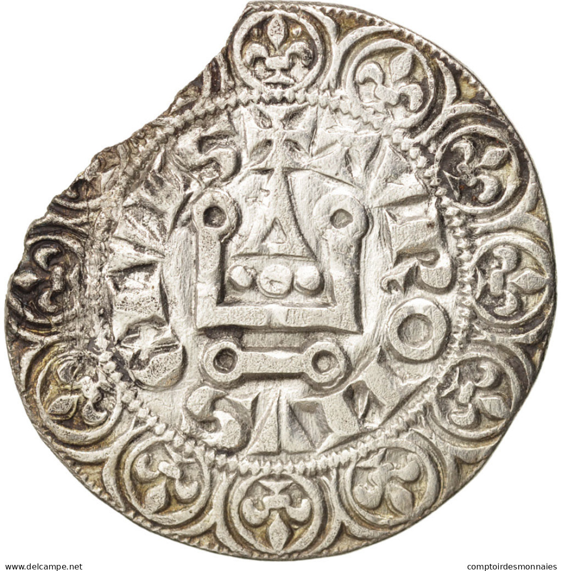 Monnaie, France, Philippe IV, Gros Tournois, TB+, Argent, Duplessy:214 - 1285-1314 Philip IV The Fair