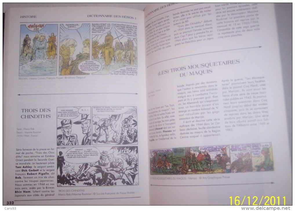 Dictionnaire Thématique Des Héros De Bandes Dessinées Volume 1 Histoire/Western » De 1992. Edition Luxe Glénat - Dictionnaires