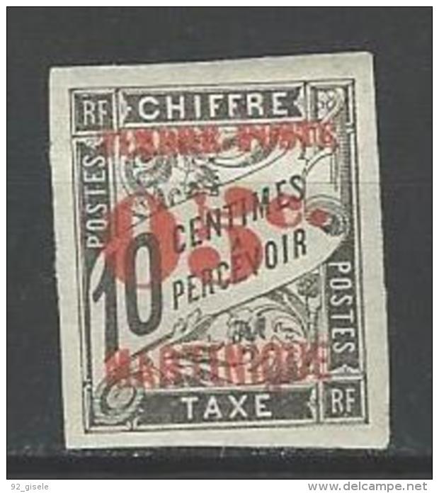 Martinique YT 23 " Taxe Surch. 05c. S 10c. Noir " 1891-92 Neuf* - Nuovi