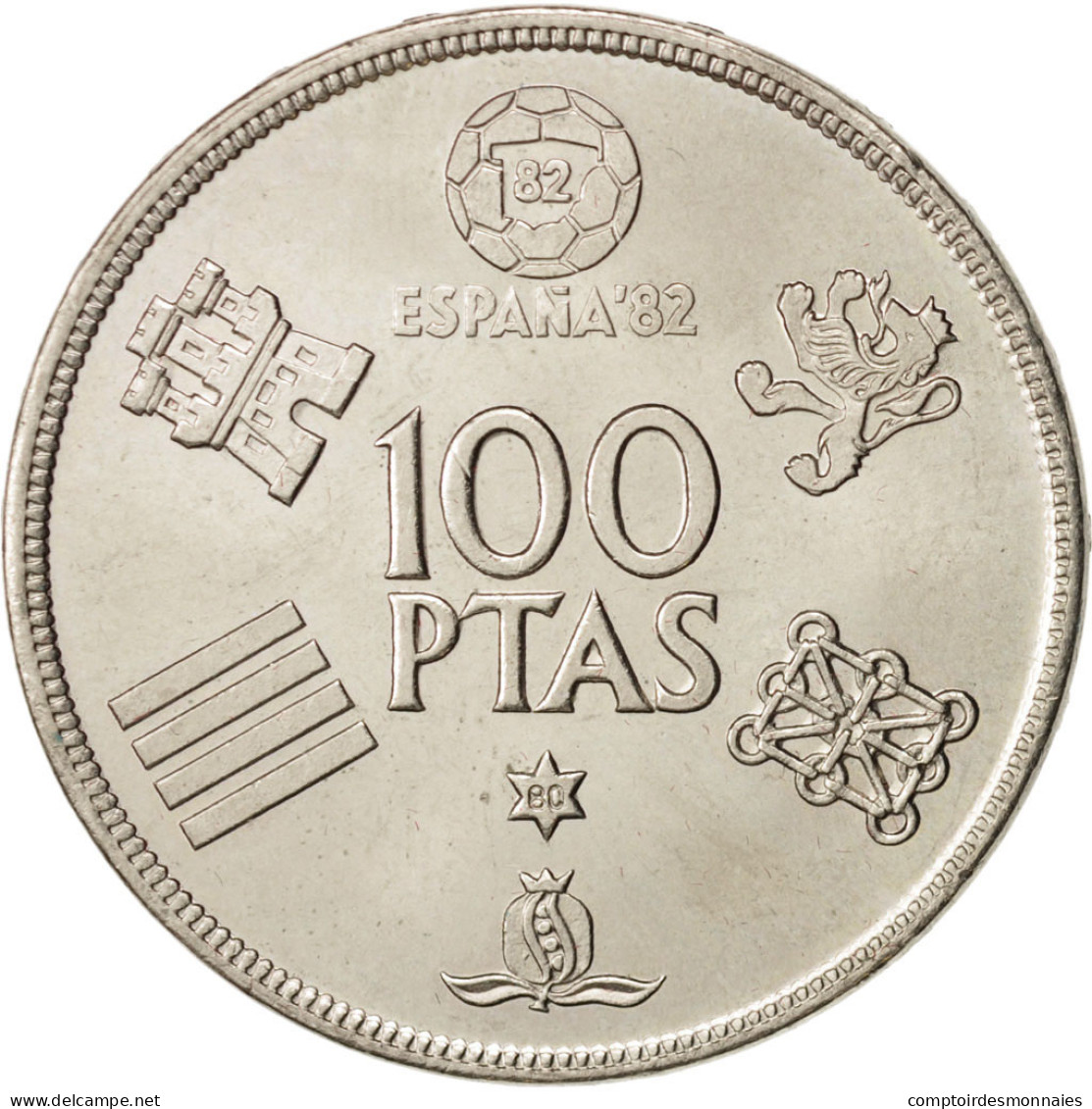 Monnaie, Espagne, Juan Carlos I, 100 Pesetas, 1982, SUP, Copper-nickel, KM:820 - 100 Pesetas