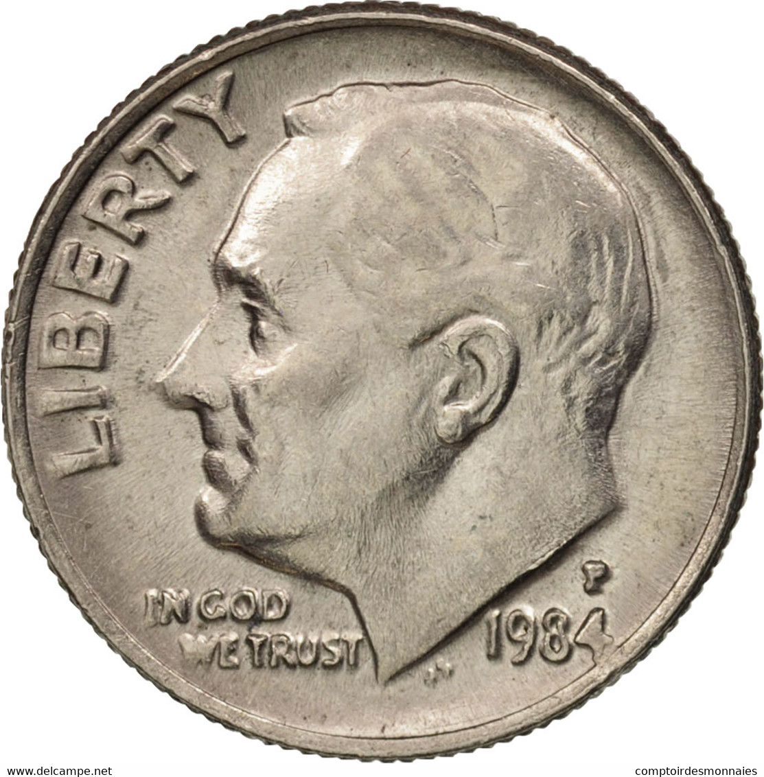 Monnaie, États-Unis, Roosevelt Dime, Dime, 1984, U.S. Mint, Philadelphie, TTB+ - 1946-...: Roosevelt