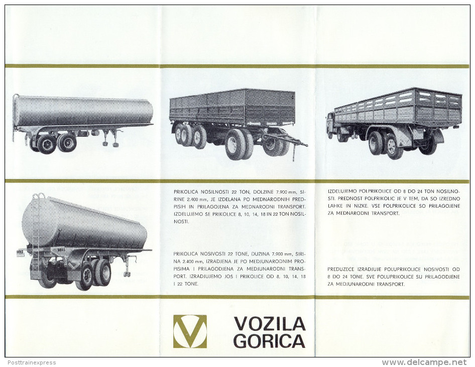 EX.YU. Slovenia.Gorica-Sempeter."Vozila  Gorica" - Camions