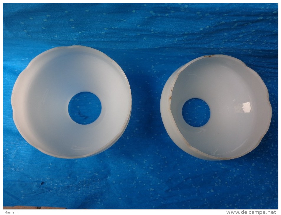 Lot De 2 Opalines Pour Lampe - - Luminaires & Lustres