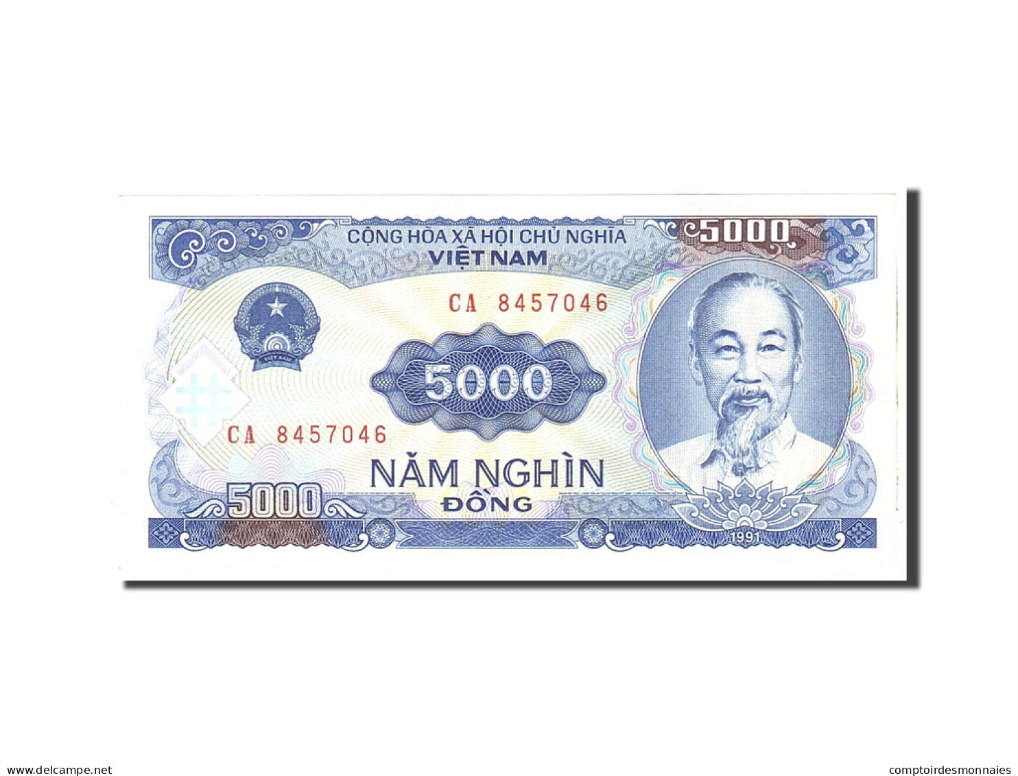 Billet, Viet Nam, 5000 D<ox>ng, 1991, Undated, KM:108a, SUP - Vietnam