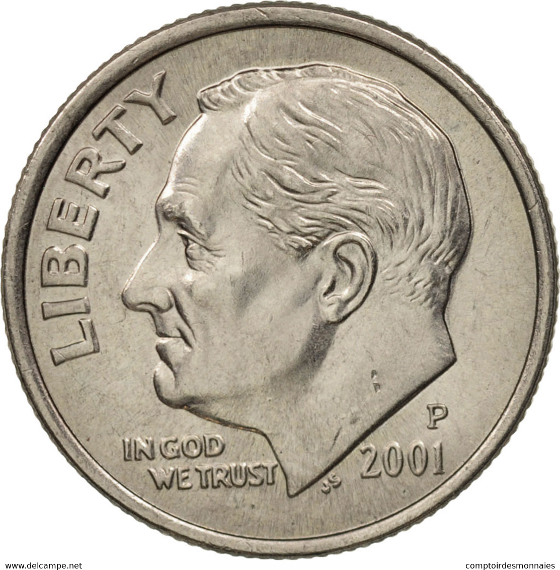 Monnaie, États-Unis, Roosevelt Dime, Dime, 2001, U.S. Mint, Philadelphie, SPL - 1946-...: Roosevelt
