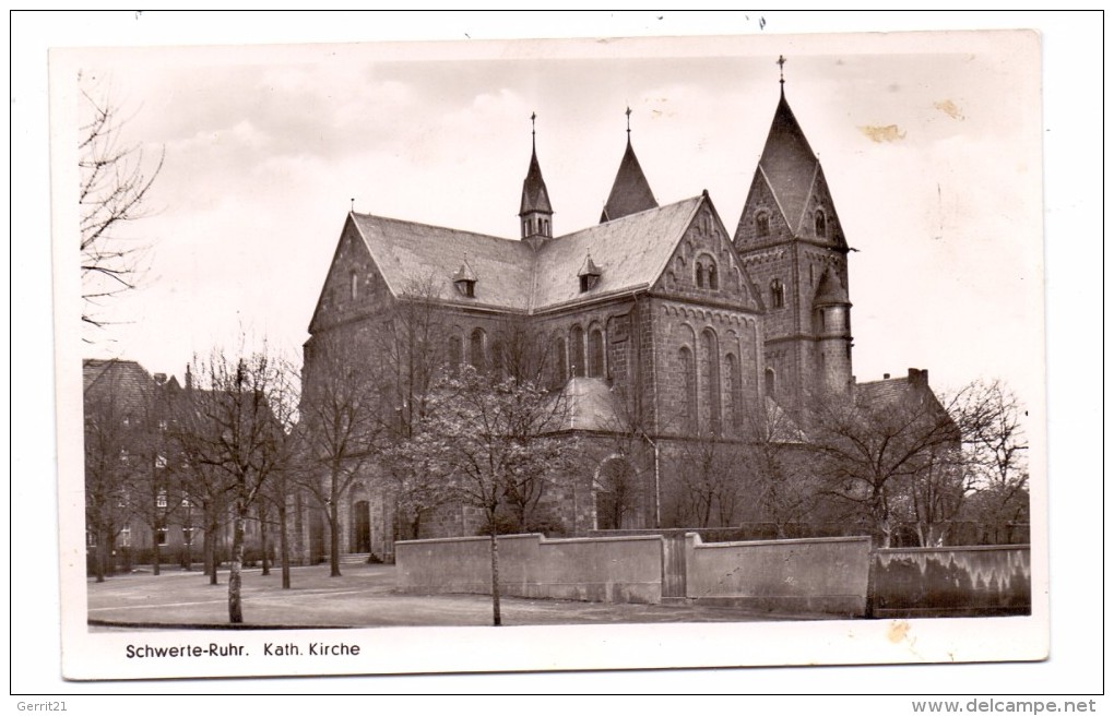 5840 SCHWERTE, Kath. Kirche, 1951 - Schwerte