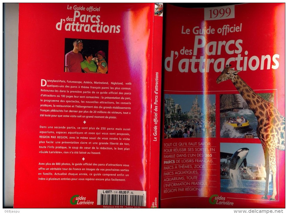 Guide Des Parc D'attractions, Zoo Etc 1999 - Tourisme