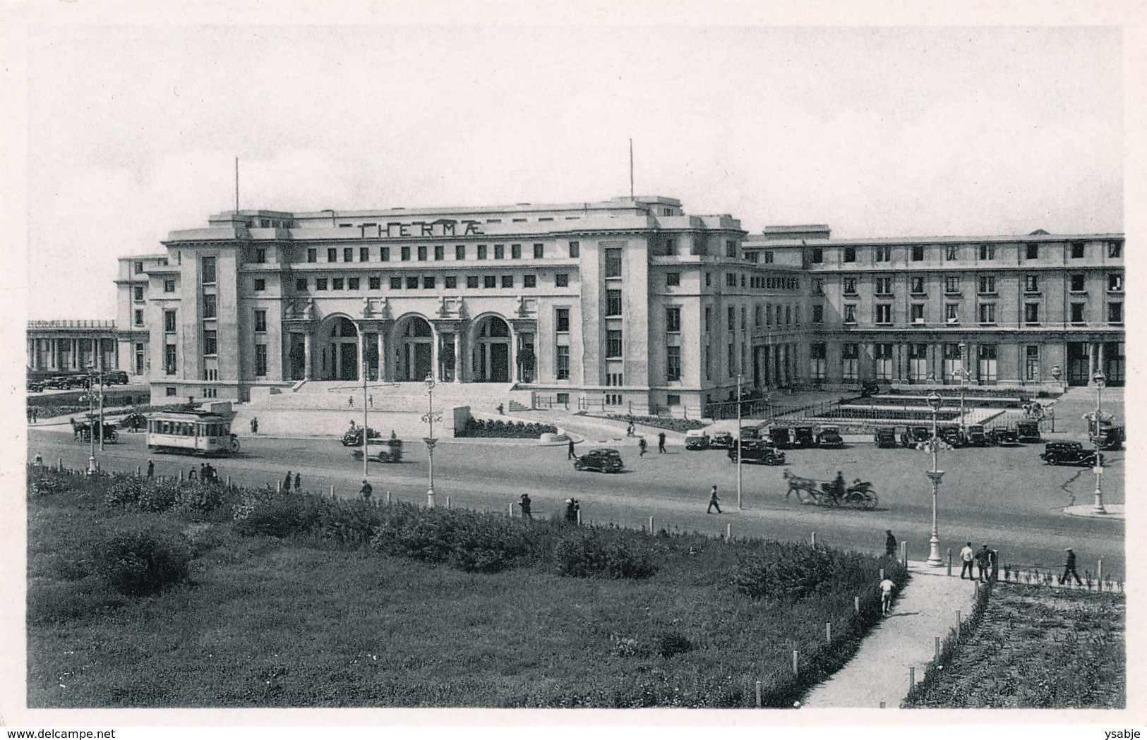 Ostende / Oostende : Badenpaleis / Palais Des Thermes / Met Opdruk Chocolat Martougin - Middelkerke