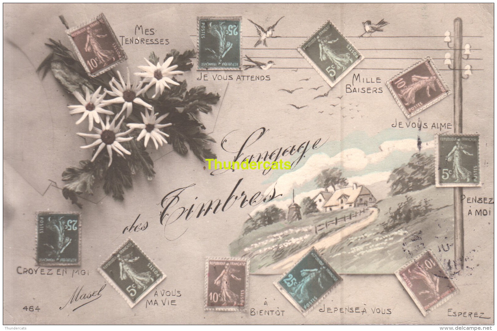 CPA LANGAGE DES TIMBRES FRANCE MASEL - Post