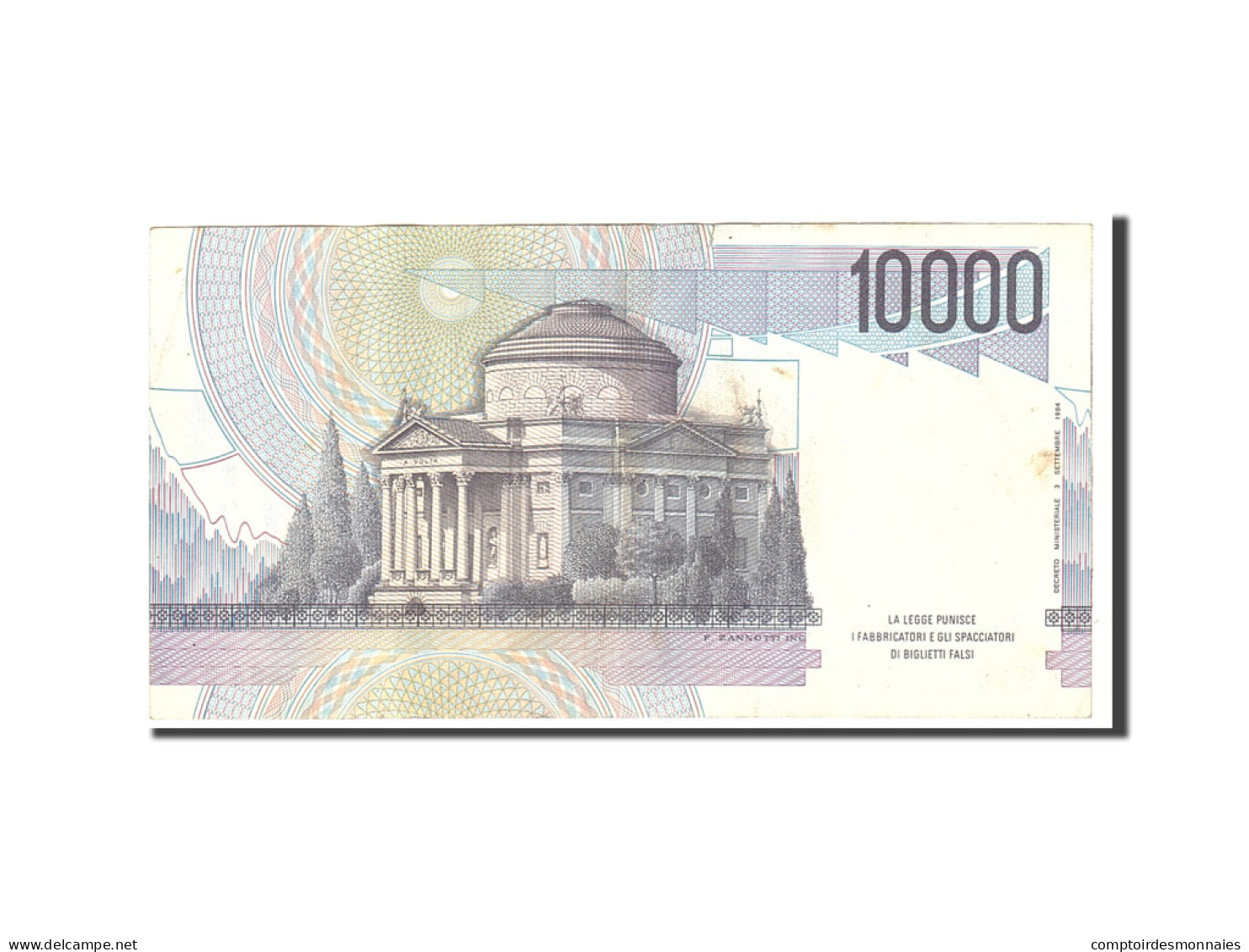 Billet, Italie, 10,000 Lire, 1984, 1984-09-03, KM:112b, TTB - 10000 Lire