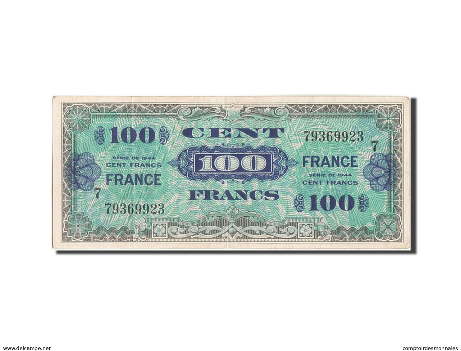 Billet, France, 100 Francs, 1945 Verso France, Undated (1945), Undated (1945) - 1945 Verso Frankreich