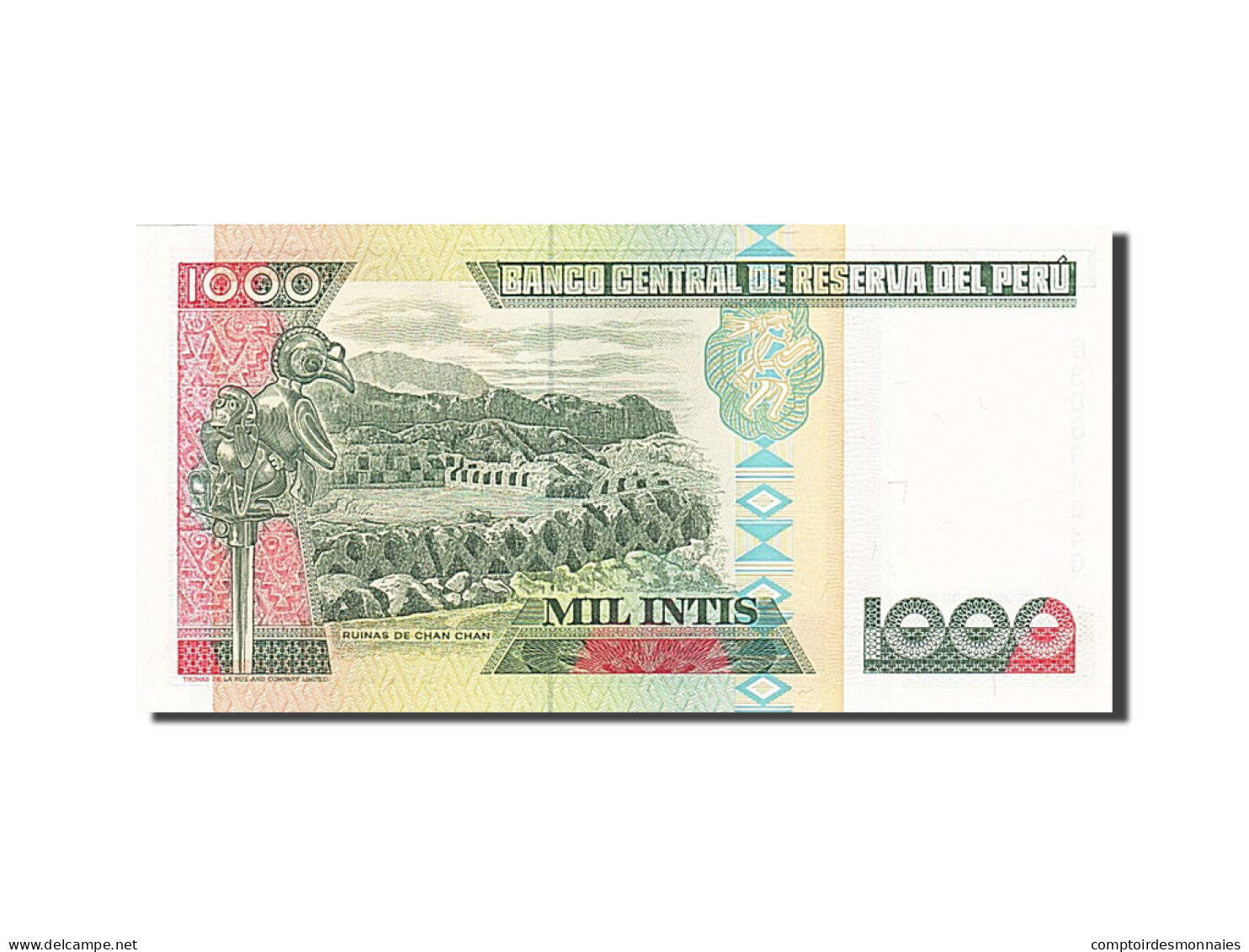 Billet, Pérou, 1000 Intis, 1985-1991, 1988-06-28, KM:136b, NEUF - Peru