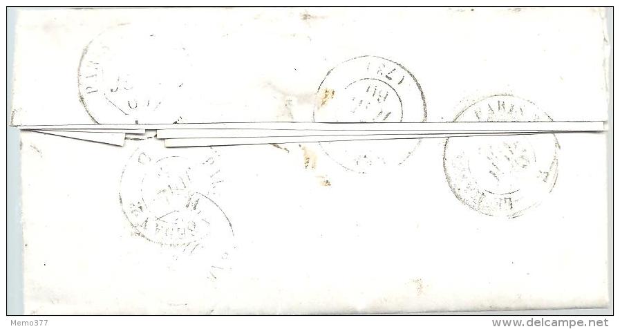 FRANCE --- L.A.C. --- PREPHILATELIE --- VERNON --- Càd 2 JUIL. 1863 Pour REBAIS -- Type 15 -- Taxe Double Trait 30 - Altri & Non Classificati